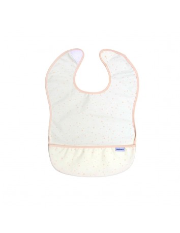 Babero plastificado con bolsillo para bebés