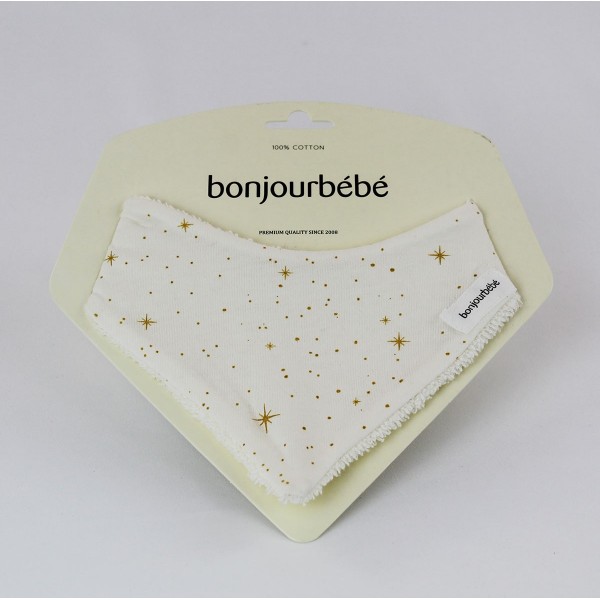 Bandana Bonjourbebe Bib Natural Shiny