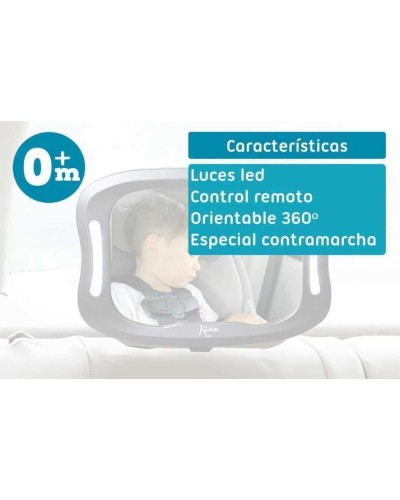 KIOKIDS-C/C. ESPEJO RETROVISOR 28X20CM LED