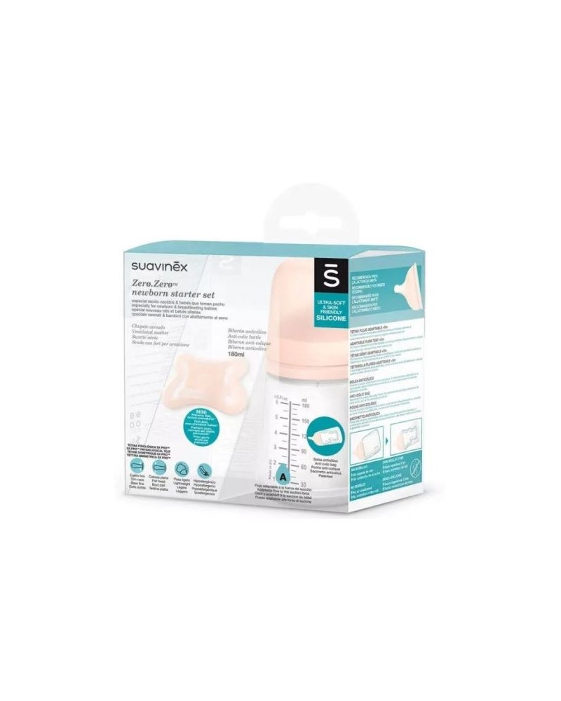 S Set Bib Lac 180 Tu+ch Zero Fis -2/2 I3 Suavinex