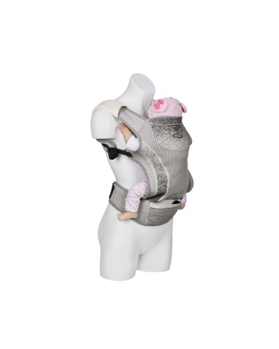 Mochila portabebé MS Kanguro Gris