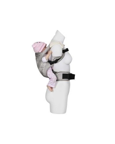 Mochila portabebé MS Kanguro Gris