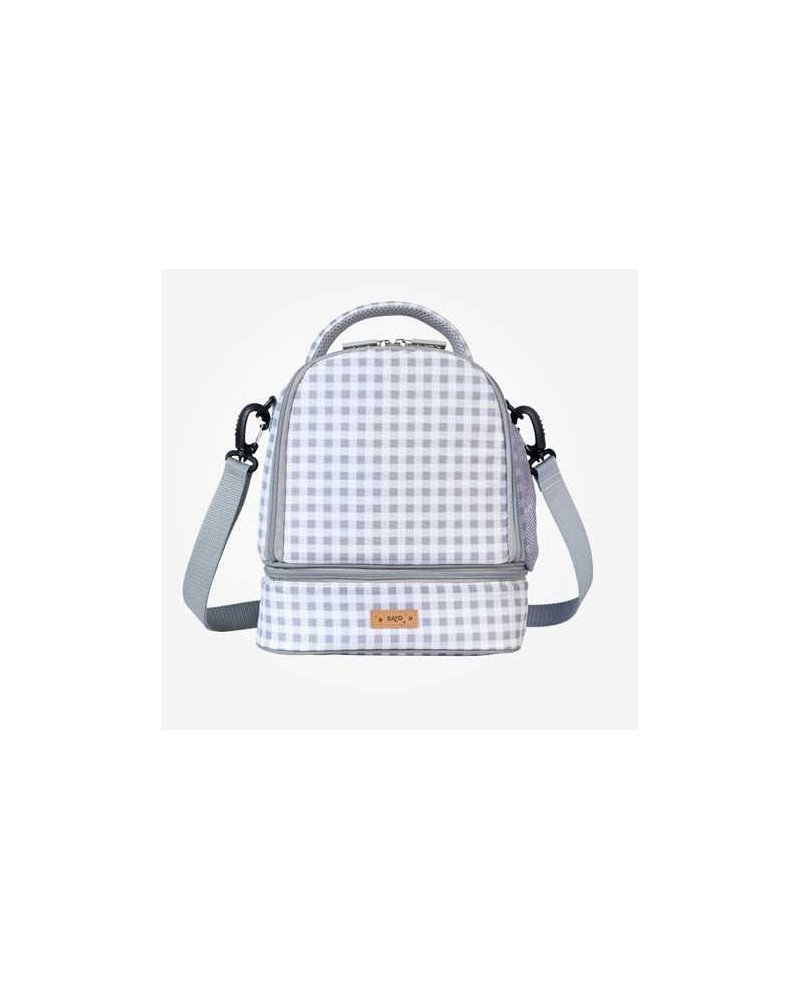 Bolsa Térmica Saro Vichy gris.