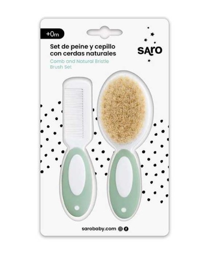 Set de Cepillo y Peine con Cerdas Naturales G Saro