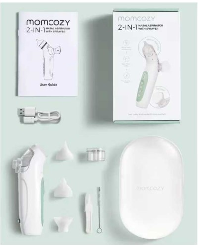 Aspirador Nasal 2 En 1 Momcozy Bn007 Unico Verde