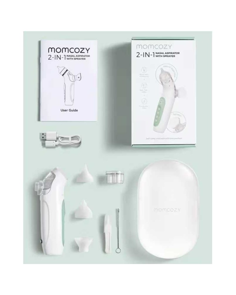 Aspirador Nasal 2 En 1 Momcozy Bn007 Unico Verde