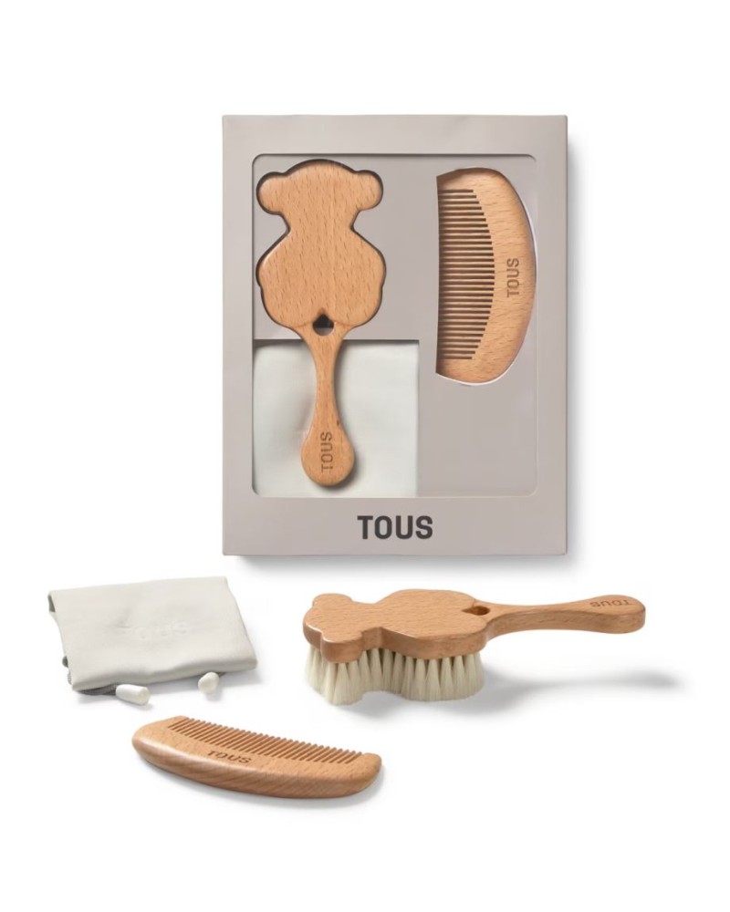 Set de Cepillo y Peine En Madera de Haya Tous