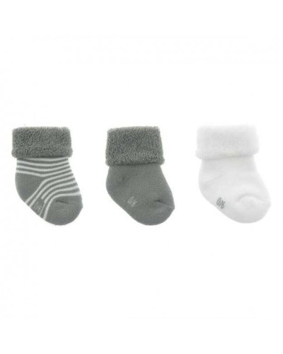 Juego de 3 Calcetines Cambrass Liso Gris Talla 15-16