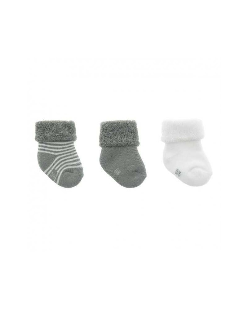 Juego de 3 Calcetines Cambrass Liso Gris Talla 15-16