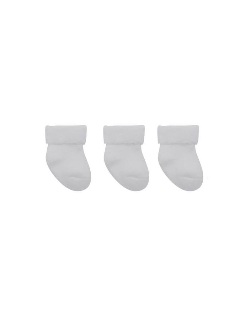 Juego 3 Calcetines Cambrass Liso Blanco