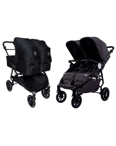 Cochecito Gemelar Baby Monsters Easy Twin 4 + 2 Capazos