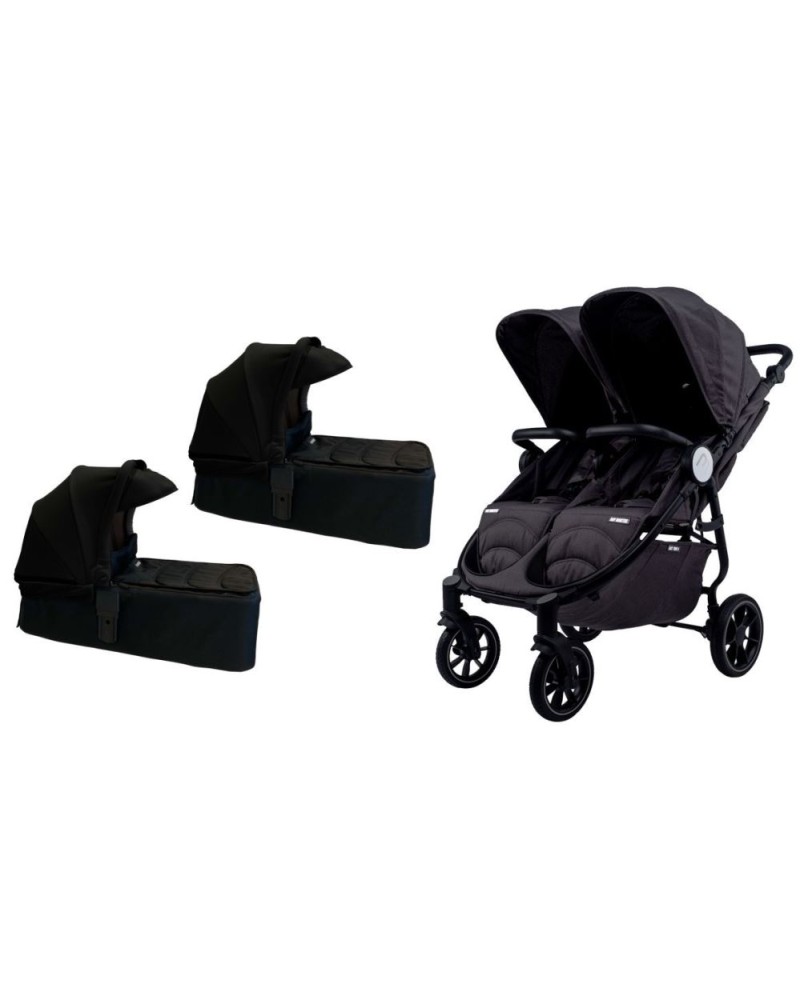 Cochecito Gemelar Baby Monsters Easy Twin 4 + 2 Capazos