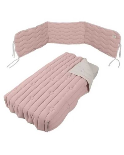 Kit Nórdico y Protector Micuna Mousse Rosa 120x60