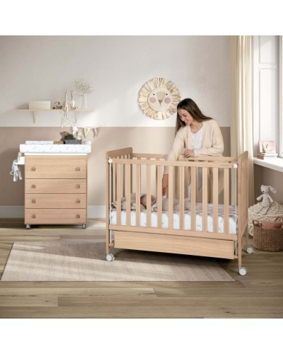 Cuna Micuna Nordika 120x60 Cera Natural