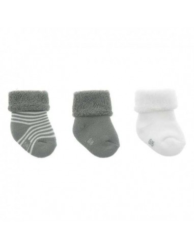 Juego de 3 Calcetines Cambrass Liso Gris Talla 15-16