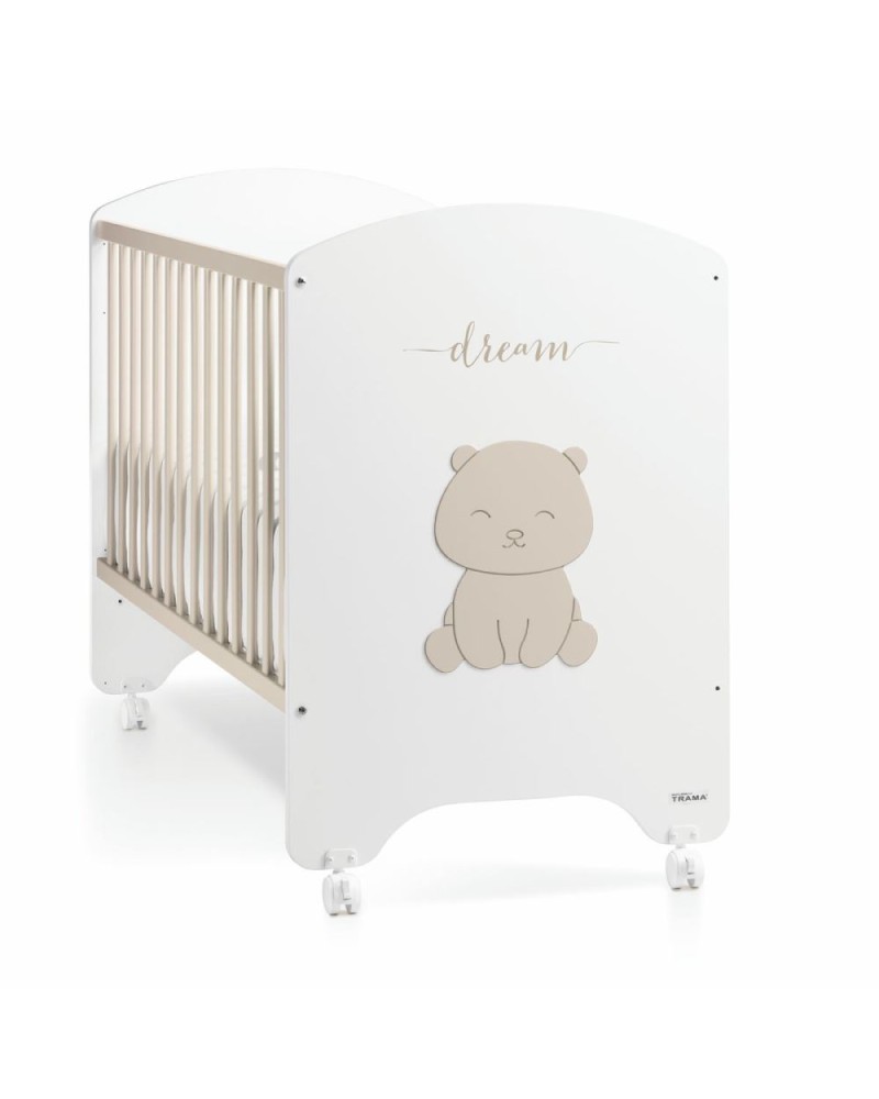 Cuna Colecho Trama 605 Dream Bear Blanco Mate