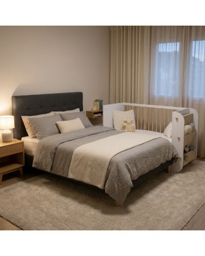 Cuna Micuna Salonica 120x60 cm Blanco Madera