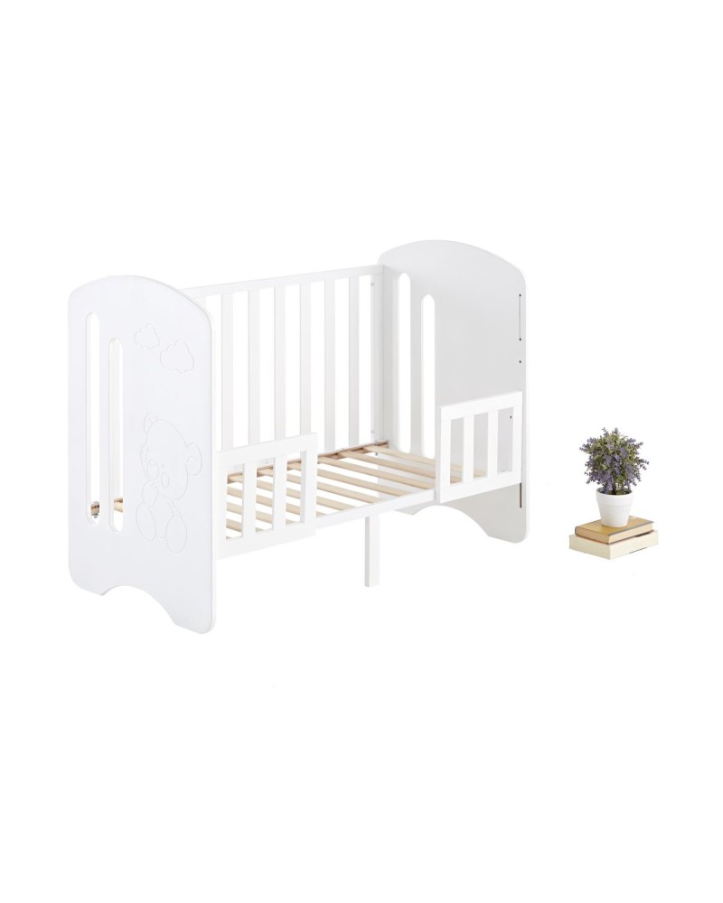 Kit Barrera Cuna a Cama Mandarina Blanco