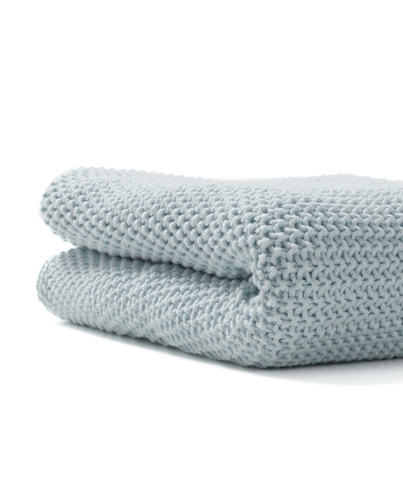 Manta de Tricot de Algodón Bonjourbebe Azul
