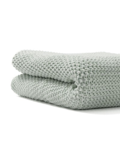 Manta de Tricot de Algodón Bonjourbebe Menta