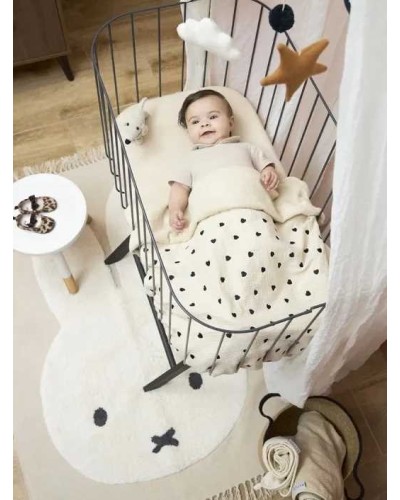 Manta Muselina Cuna Meyco Heart Soft Sand