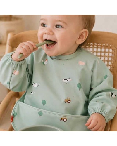 Babero Impermeable con Mangas Saro Funny Farm