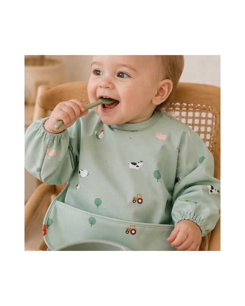 Babero Impermeable con Mangas Saro Funny Farm