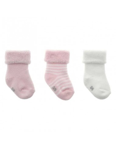 Juego de 3 Calcetines Cambrass Liso Rosa Talla 15-16