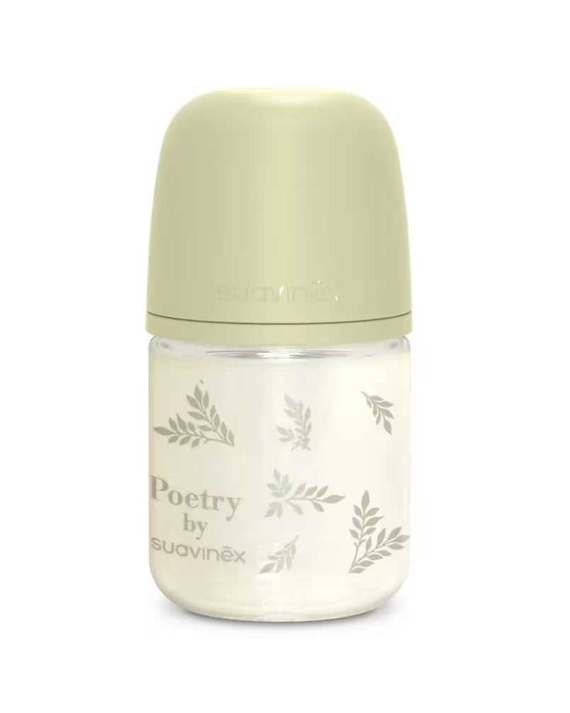 Biberón Vidrio Suavinex Poetry 120ml Verde