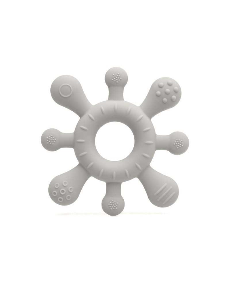 Mordedor de Silicona Kiokids Sol en Color Gris