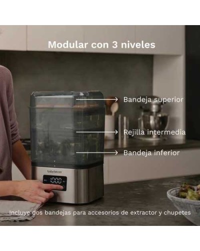 Esterilizador y Secador Baby Brezza SuperFast Acero