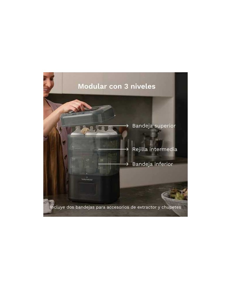 Esterilizador y Secador Baby Brezza SuperFast Negro