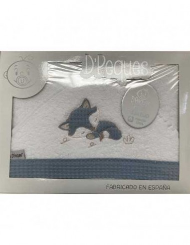 Capa de Baño D'Peques Zorro Azul