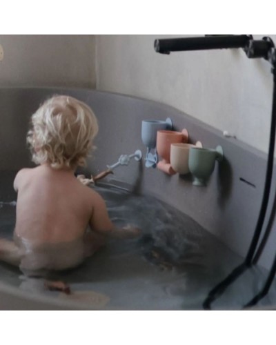 Juguetes de Baño Mushie Pour Play Pack 4 Piezas