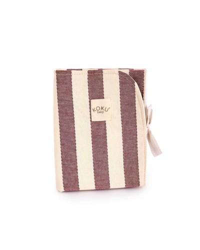 Cambiador Plegable Koku Stripe Granate