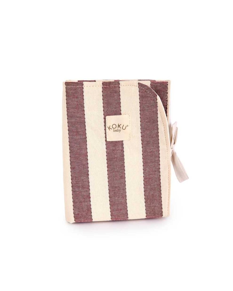 Cambiador Plegable Koku Stripe Granate