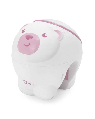 Proyector Luces y Sonidos Chicco Osito Polar Rosa