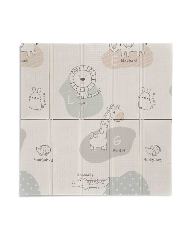 Gimnasio Alfombra de Juegos MS Trendy 120x120 Animal Gris