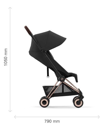 Silla de paseo Cybex Coya Style Rosegold Sepia Black