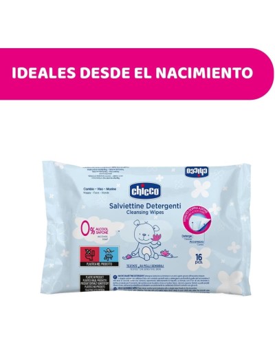 Toallitas Limpiadoras Chicco Pack 16