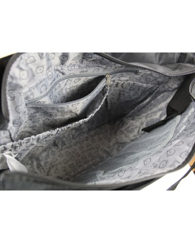 Bolso Gemelar Bimbi Negro con Cambiador