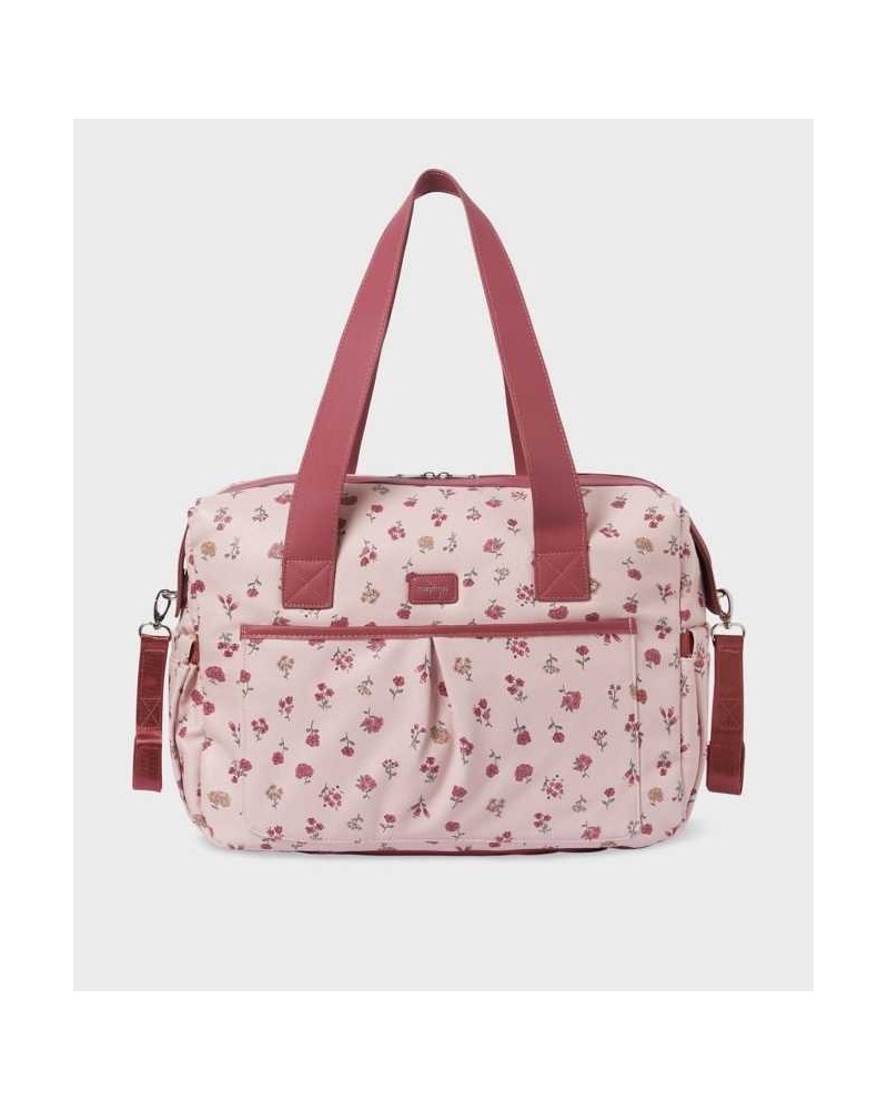 Bolso Maternal Mayoral Estampado Flor Rosa