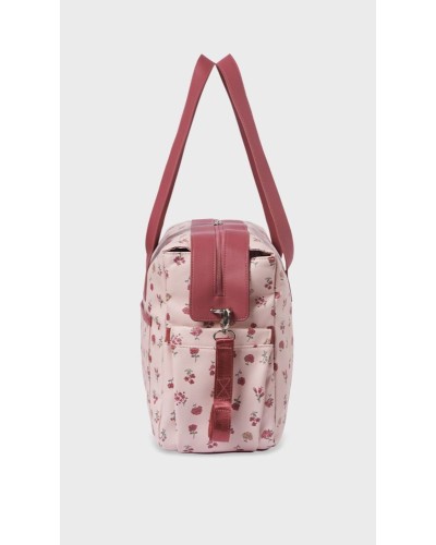 Bolso Maternal Mayoral Estampado Flor Rosa