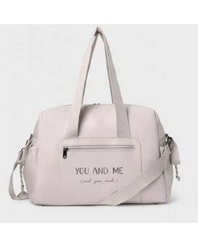 Bolso de Maternidad Mayoral Colección Letras Hielo