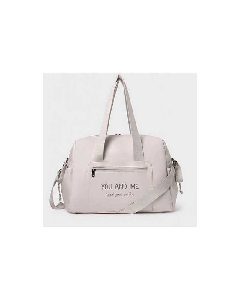 Bolso de Maternidad Mayoral Colección Letras Hielo