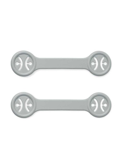 Sujeta Babero Kiokids Pack 2 Unidades Gris