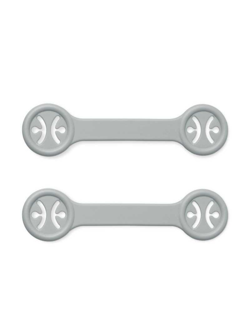 Sujeta Babero Kiokids Pack 2 Unidades Gris