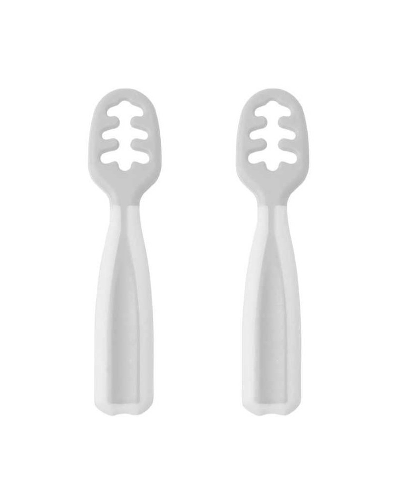 Cucharas de Aprendizaje Kiokids Set 2 Piezas Gris