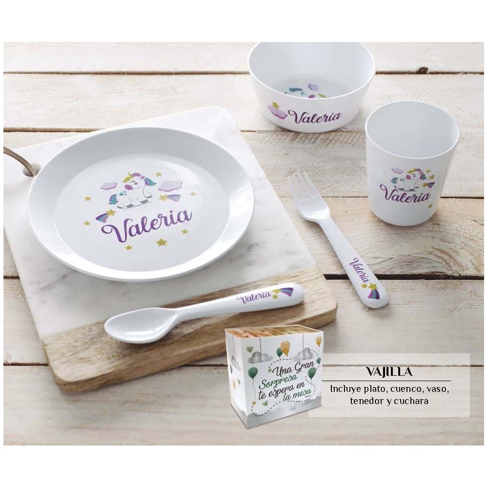 Set de 4 cubiertos personalizados