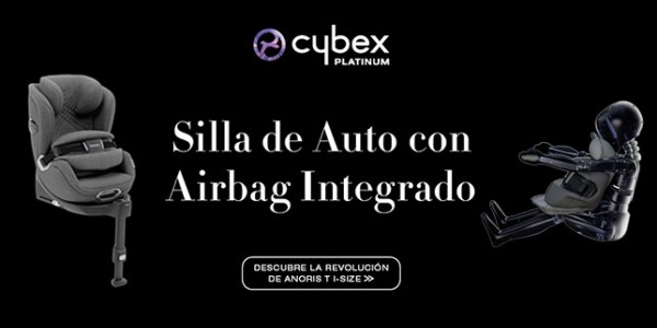 ¡Presentamos la Anoris T i-Size! La novedosa silla de auto de Cybex con airbag de cuerpo completo.